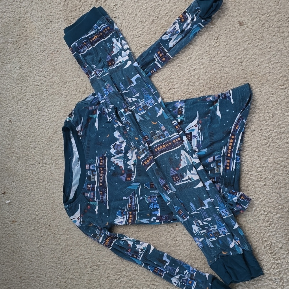 Little Sleepies midnight train long sleeve set
